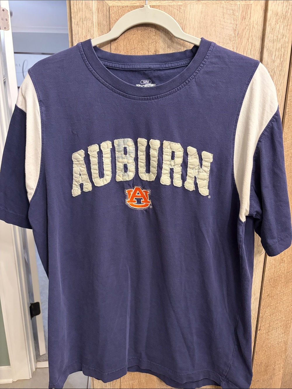 Auburn M Short Sleeve vintage Pro Edge cotton tshirt AU Tigers unisex